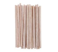 DuskHaven 50 Pièces Bâtonnets Bois Balsa Modélisme Artisanat Manuel Ronds Léger Prêt à Utiliser Facile à Façonner Convient Aux Projets Créatifs Modélisme Décora, Bois, 75mm 30pcs