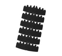 DuskHaven 6 Pièces Inserts de Casquette de Baseball Doublures pour Casquette Réducteur de Taille Protection Anti-transpiration En Feutrine Léger Adapté Aux, Noir