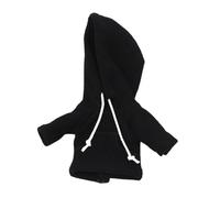 DuskHaven Action Figure Hoodie Destiné Figurine 6 Pouces Sweat à Capuche Vêtement Poupée Tissu Souple Adapté Collection Miniature Création DIY Cadeau, Noir