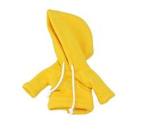 DuskHaven Action Figure Hoodie Destiné Figurine 6 Pouces Sweat à Capuche Vêtement Poupée Tissu Souple Adapté Collection Miniature Création DIY Cadeau, Jaune
