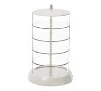 DuskHaven Boîte de Rangement de Bijoux Rotative, Organisateur de Bijoux, étui à Bijoux Rotatif à 360 °, Organisateur D'accessoires de Cheveux pour Boucles D'ore, 5 couches