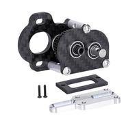 DuskHaven Boîte de RC pour Crawler 1/10, Structure En Carbone et Métal Renforcé, Engrenages Chromés Durables, Idéale pour Le Remplacement, Gauche