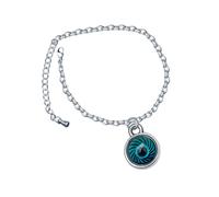 DuskHaven Bracelet d'Humeur Bijoux Femme Bracelet Changeant Température Couleur Pendentif Créatif Bracelet Acier Inoxydable Zinc Design Élégant