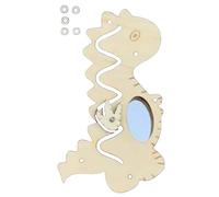 DuskHaven Busy Board Fine Motor Skills Teaching Aids Sensory Board for Interaction Birthday, Miroir de Dinosaure