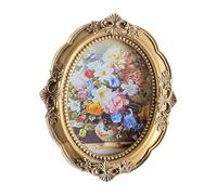 DuskHaven Cadre Photo Ovale de 7 Pouces (18 X 24 Cm) Orné, Idéal pour Exposer Des