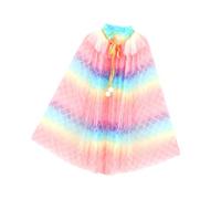 DuskHaven Cape Princesse Fille Tulle Mesh Polyester Déguisement Cosplay pour Animation Spectacle Jeu Mascarade Décoration 75cm Adapté à, Style B