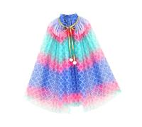 DuskHaven Cape Princesse Fille Tulle Mesh Polyester Déguisement Cosplay pour Animation Spectacle Jeu Mascarade Décoration 75cm Adapté à, Style D