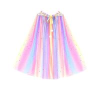 DuskHaven Cape Princesse Fille Tulle Mesh Polyester Déguisement Cosplay pour Animation Spectacle Jeu Mascarade Décoration 75cm Adapté à, Style A