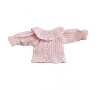 DuskHaven Chemise pour Poupée OB11 Haut Vêtement Accessoire Miniature Texture Douce Pratique à Changer Compatible Différentes Tailles Adaptée pour Collection Exposition , Col en Dentelle Rose A