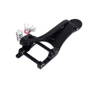 DuskHaven Chevalet Vibrato pour Guitare électro-acoustique avec Kit D'accessoires En Alliage D'aluminium Comprenant Une Plaque de Cordes et Un Cordier, Noir