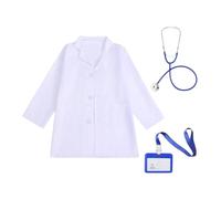 DuskHaven Costume de Docteur pour Enfant, Jeu de Rôle, Jeu de Simulation, Tenues D'infirmière pour Enfants, éducation Précoce pour Garçons et Filles, Cadeau, 140cm