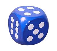 DuskHaven Dés en Mousse Souple de 20 Cm pour Développer L'intelligence des Enfants en Jouant Aux Dés, pour Les Fêtes Foraines et Les Fournitures Scolaires, Bleu
