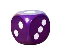 DuskHaven Dés en Mousse Souple de 20 Cm pour Développer L'intelligence des Enfants en Jouant Aux Dés, pour Les Fêtes Foraines et Les Fournitures Scolaires, Violet