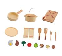 DuskHaven Ensemble de Cuisine En Bois pour Développer Les Compétences Sociales et Jouer à Faire Semblant