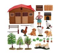DuskHaven Ensemble de Figurines D'animaux de La Ferme - Outil D'éveil pour Enfants (garçons et Filles)