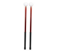 DuskHaven Ensemble de Maillets de Timbales, 2 Pièces, Tête En Feutre, Bâton de Maillet de Timbale, Accessoire de Percussion, Pratique de Jeu, Bâtons de Tambour, Rouge
