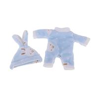 DuskHaven Ensemble de Vêtements 2 Pièces (Combinaison et Chapeau) pour Poupée Reborn de 25 Cm Ou de 9 à 11 Pouces, Bleu