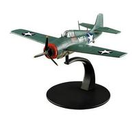 DuskHaven Figurine Avion Modèle Collection Réplique Métal Maquette Guerre Aérienne Convient à la Commémoration Exposition Bureau Décoration Maison, F4f Wildcat