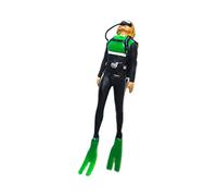 DuskHaven Figurine Miniature Personnage Action Jouet Modèle Scène Résine Peinte Main Accessoire pour Micro Architecture Convient pour Collection, Vert