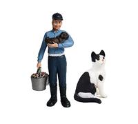 DuskHaven Figurines D'animaux de La Ferme Jouets D'apprentissage Figurines Modèles pour Tout-petits, E