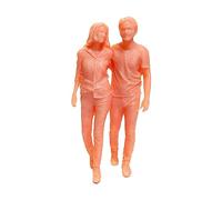 DuskHaven Figurines Miniatures à L'échelle 1/64, Figurines Non Peintes, Couple Miniature pour Scène de Rue, Accessoires de Cinéma, Projets de Bricolage, Fig, Stylee