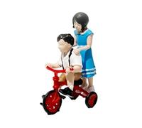 DuskHaven Figurines Miniatures à L'échelle 1:64, Modèles Réduits de Figurines à Offrir En Cadeau Lors de Fêtes pour Des Micro-, Faire Du Vélo