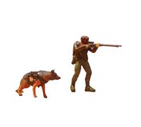 DuskHaven Figurines Miniatures de Soldats et de Chiens, Projets de Bricolage, Décoration de Table En Résine Réaliste avec Détails Soignés, L