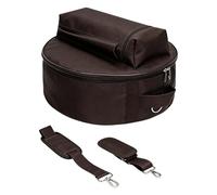 DuskHaven Housse de Caisse Claire avec Bandoulière Amovible - Housse de Protection - Accessoires pour Batterie, Brun Foncé