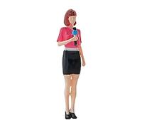 DuskHaven Jouet de Simulation de Haute Qualité, Pousse-pousse 1/12, Modèle de Voiture à Tirer, Décoration pour Fille, femme journaliste, multi