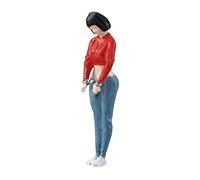 DuskHaven Jouet de Simulation de Haute Qualité, Pousse-pousse 1/12, Modèle de Voiture à Tirer, Décoration pour Fille, Femme menottée, 2.6 CM