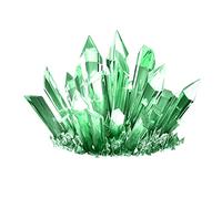 DuskHaven Kit Scientifique D'expérimentation de Culture de Cristaux pour Enfants, Conduite de Cristaux, Vert