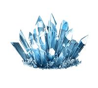 DuskHaven Kit Scientifique D'expérimentation de Culture de Cristaux pour Enfants, Conduite de Cristaux, Bleu