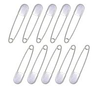 DuskHaven Lot de 10 épingles Extra Larges et Robustes en Acier Inoxydable pour Porte-clés de Quilting