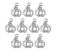 DuskHaven Lot de 10 Pendentifs à Breloques pour La Création de Bijoux DIY, Comprenant des Pendentifs Menottes en Alliage de Zinc Ornés de Détails Tendance pour