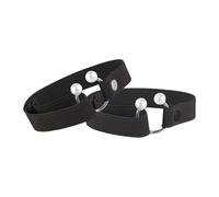 DuskHaven Lot de 2 Brides de Chaussures Ajustables pour Femmes, En Nylon élastique Antidérapant avec Boucle, Convenant Aux Sandales, et Mocassins. Offre, Noir