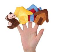 DuskHaven Lot de 2 Marionnettes à Doigts en Tissu, Poupées Animales éducatives, en Velours Doux, Idéales pour Les Enfants, Parfaites comme Cadeau, Décoration