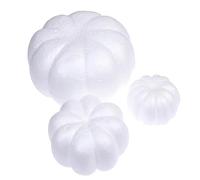 DuskHaven Lot de 3 Citrouilles en Mousse pour Les Activités Manuelles de Noël et Les Projets Scientifiques de Modélisation