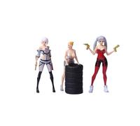 DuskHaven Lot de 3 Figurines Miniatures En Résine, Maquette Réaliste à L'échelle pour Dioramas, Décors, Jardins Féeriques et Objets de Collection, Style A