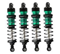 DuskHaven Lot de 4 Amortisseurs Robustes et Compatibles pour Voitures RC, Pièces de Rechange et D'amélioration En Alliage D'aluminium, Accessoires pour, Vert