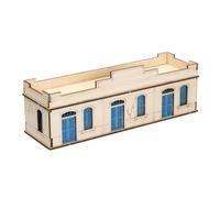 DuskHaven Maison Puzzle à Monter Soi-même, Maquette en Bois 3D, Jouet Architectural, Décoration pour Maison de Poupée, Horloge de Table en Bois, Kit Non Peint, Plat