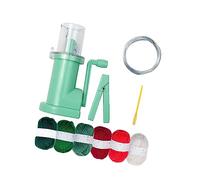 DuskHaven Manual Spool Knitter Ensemble pour Tricot Machine à Tisser Outil de Création Artisanale Dispositif de Fabrication de Bracelets en Acier et Plastique A, Ensemble de Fils 6 Couleurs