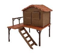 DuskHaven Maquette de Maison, Mini Ferme Créative pour Loisirs Créatifs, Table à Sable, Décor de Train