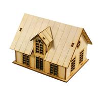 DuskHaven Maquette de Maison Miniature à L'échelle 1/60 Ou 1/64, en Bois, à Construire Soi-même, Non Peinte et Faite Main. Décoration de Collection, Convien, Style F