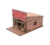 DuskHaven Maquette de Ville à L'échelle 1:72, Puzzle 3D En Bois, Diorama Inachevé, Micro-, Maquette Architecturale pour Table de Sable à L'échell, Bar