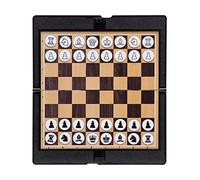 DuskHaven Mini Jeu D'échecs Magnétique Pliable avec Pochette de Rangement.