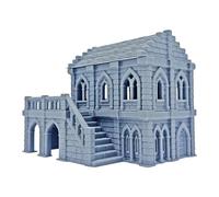 DuskHaven Modèle de Diorama D'architecture Miniature Médiévale pour Décor