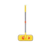 DuskHaven Mop pour Enfants Kit de Nettoyage Miniature Accessoire de Maison Acier Inox Microfibre Favorise Jeu Imaginatif Organisation Chambre D'Enfa, JAUNE
