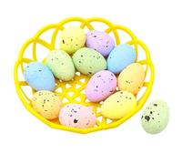 DuskHaven Oeufs de Pâques En Mousse, Bricolage Artisanat, Décoration Créative de Pâques pour Mariages, Accessoires Photo, Cadeaux de Fête, Festivals, Décoration, 12 œufs