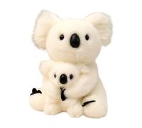 DuskHaven Peluche Koala Mother Keep Small, Peluche Koala, Peluche Ours Koala Hugablen, Décoration Intérieure, Jouets Doux pour Enfants, Cadeaux D'Anniversai, Blanc