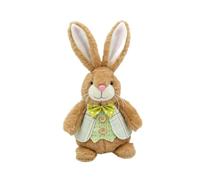 DuskHaven Peluche Lapin de Pâques, Poupée Lapin Décorative En Tissu Doux, Jouet Ornemental, Idéal pour Un Cadeau, Un Bureau, Un Salon, Une Chambre D'Enfant, Vert